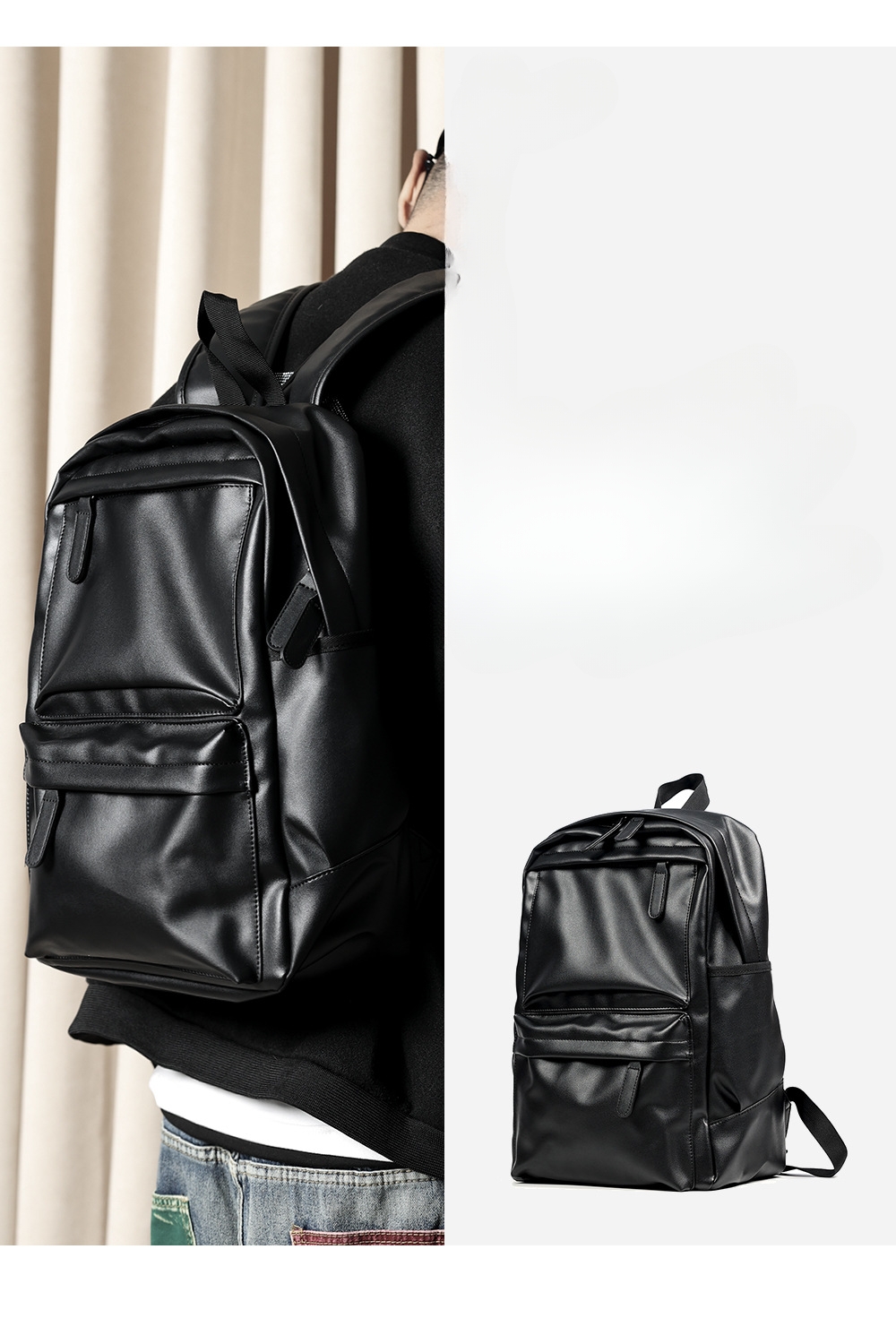 Винтажный Рюкзак для Ноутбука из Искусственной Кожи