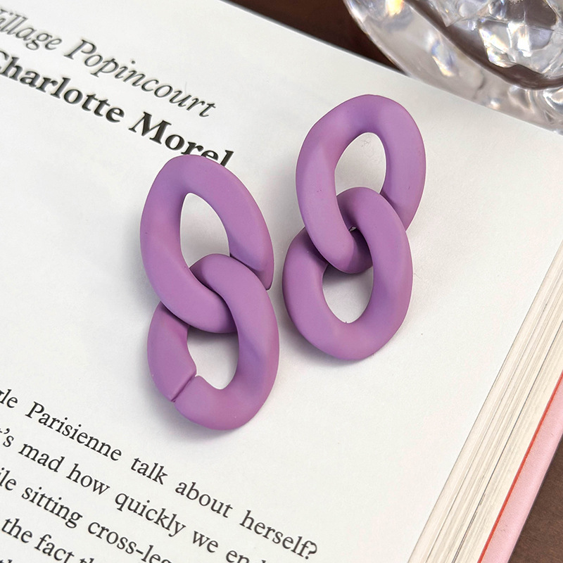 기하학 플라워 하트 귀걸이