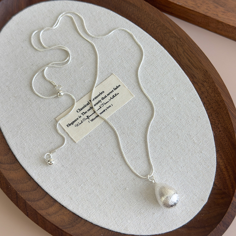 Срібна щітка Серце Намисто