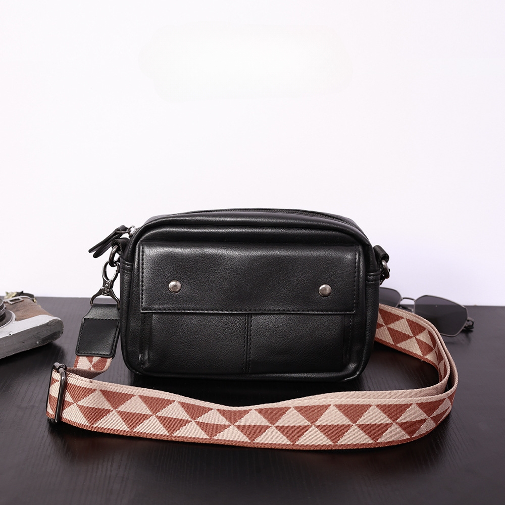 Heren Leren Kruisbodytas