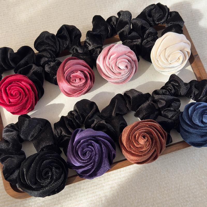 Velvet Rose Scrunchie