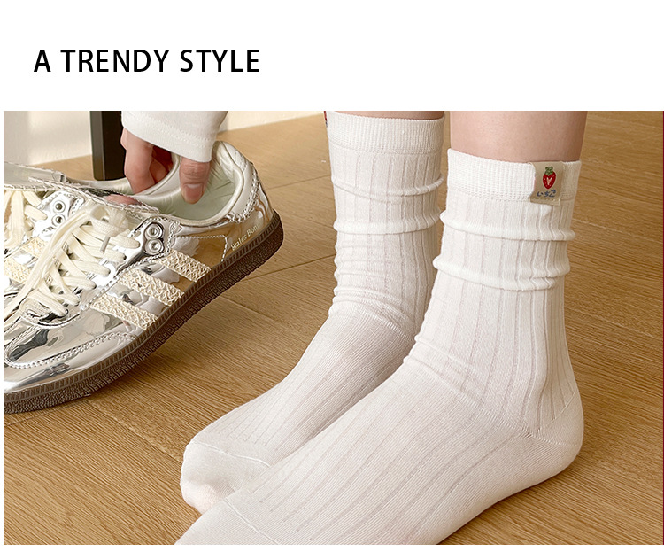 Meias com Estampa de Morango