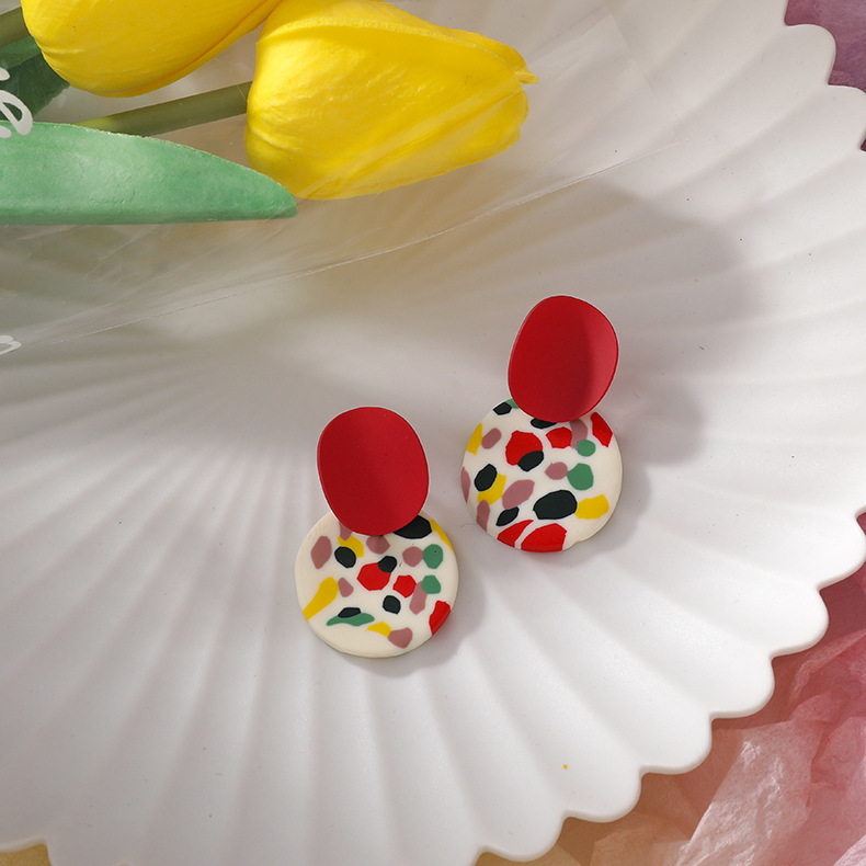 추상 기하학 귀걸이