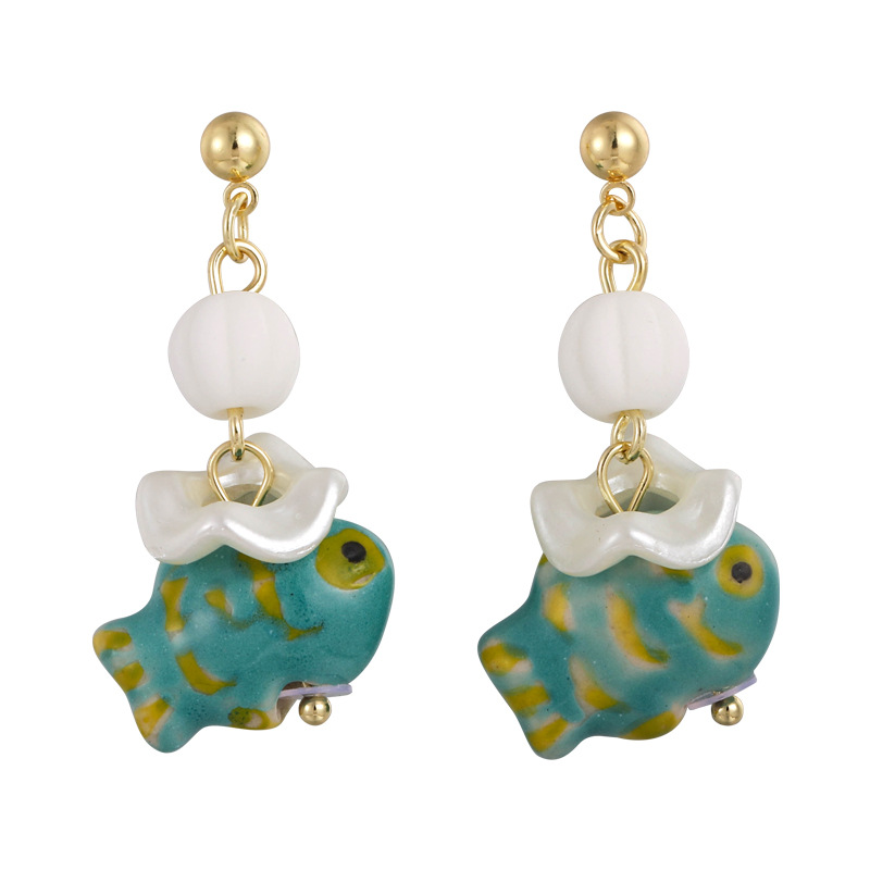 Keramiska Fiskörhängen