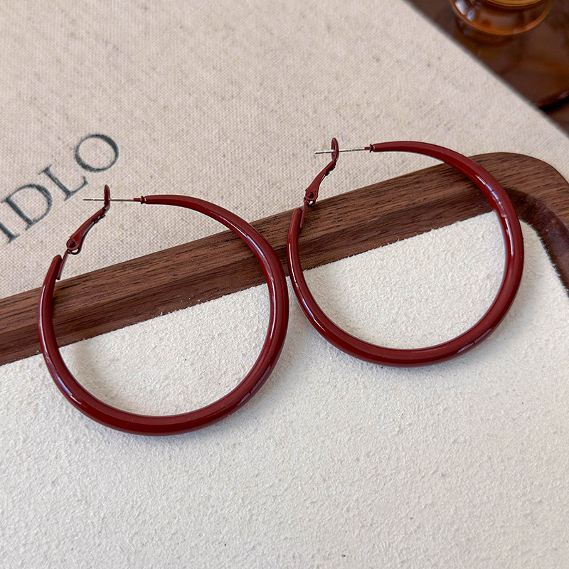 Геометрические серьги-кольца