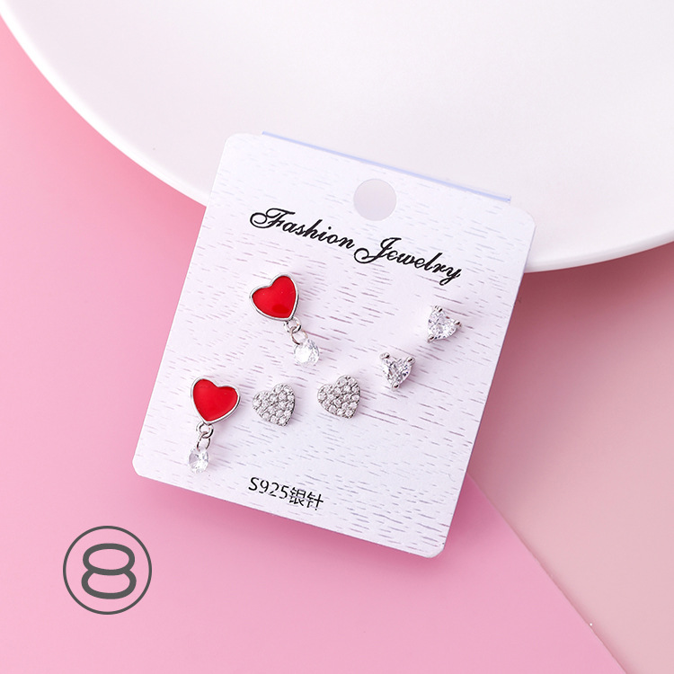 أقراط مثبتة فضة 925