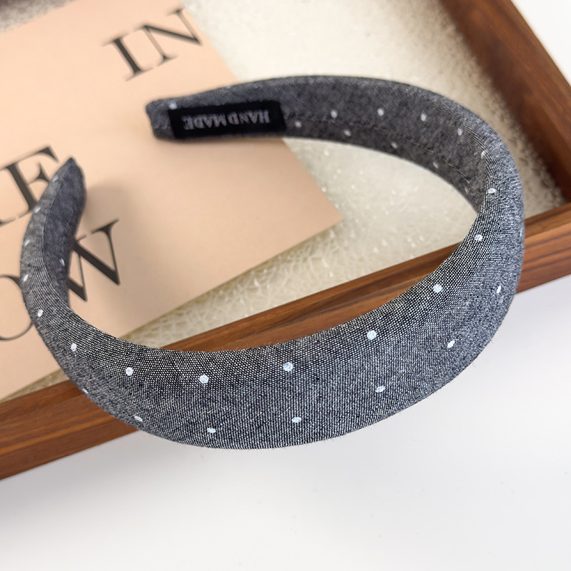 Bandă pentru Păr Denim cu Pietre Strălucitoare
