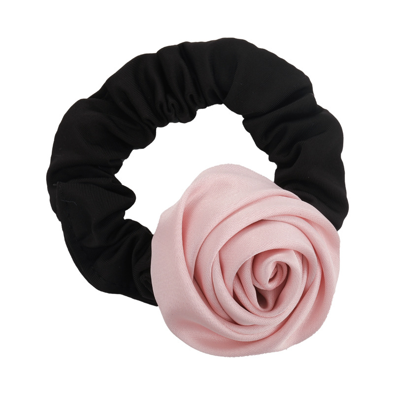 Satin Rose Hair Tie