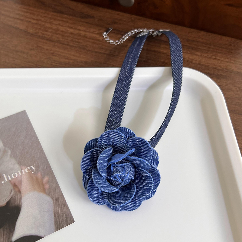 Джинсове Квіткове Намисто