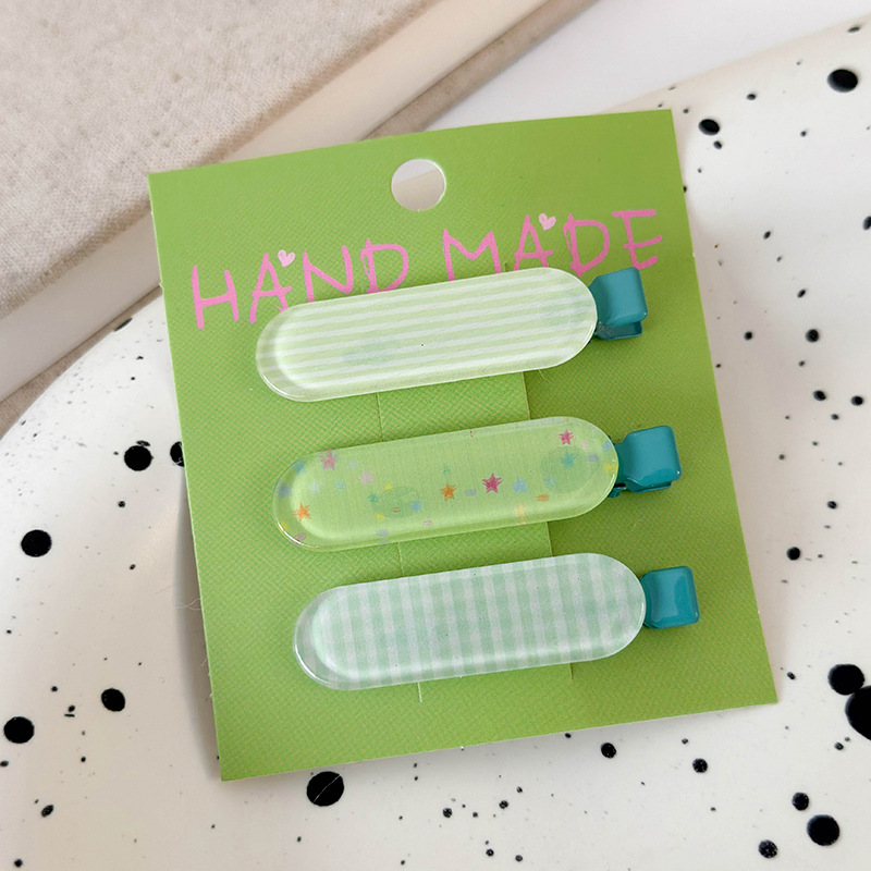 Jelly Kleur Strik Ster Stippen Haarclips Set