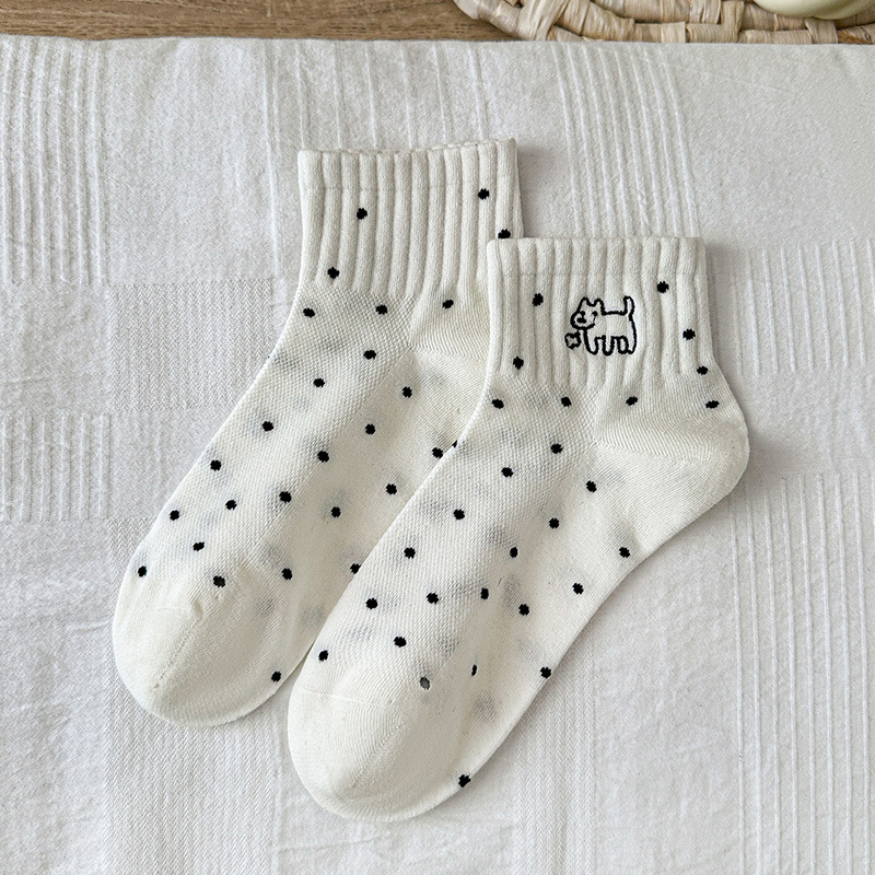 Chaussettes Chevilles Brodées Chiot