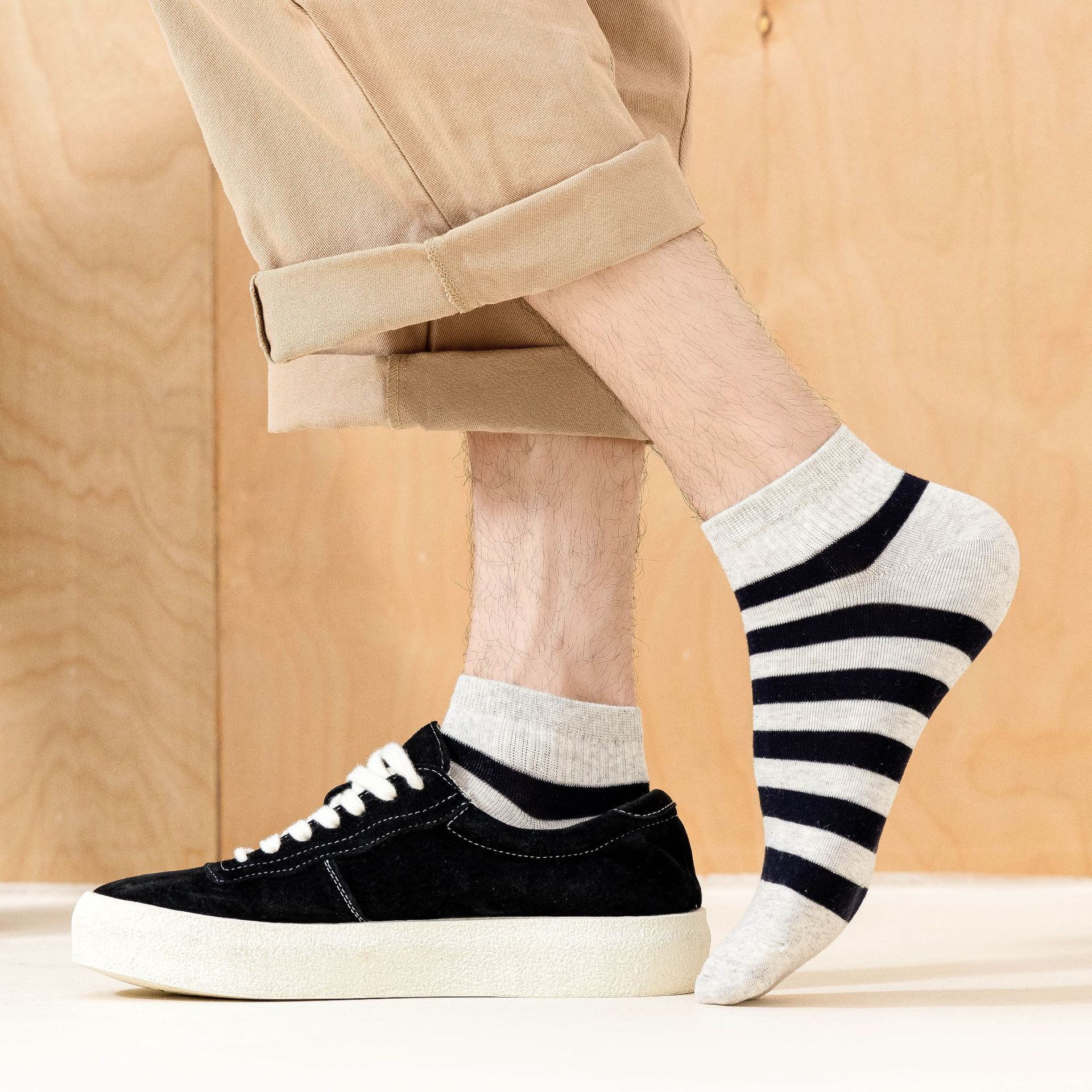 Chaussettes Basses à Rayures