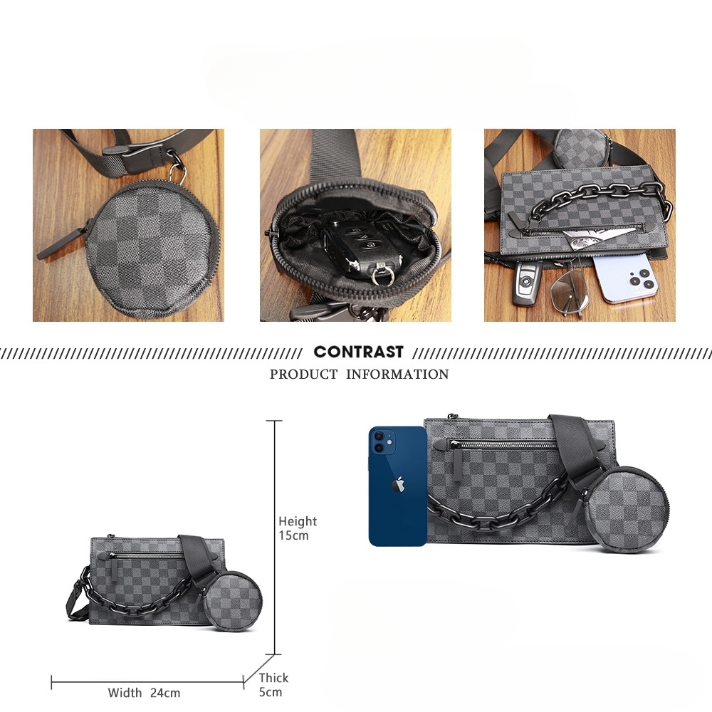 Кросс-боди сумка 3-в-1 для мужчин