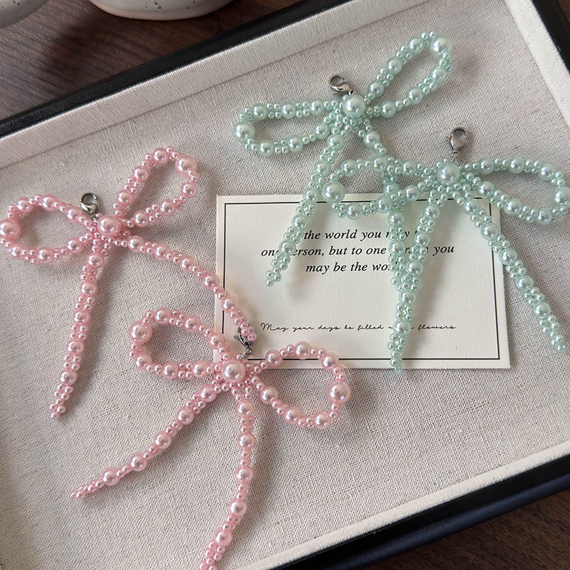 Пряжка для Обуви с Жемчужным Бантом