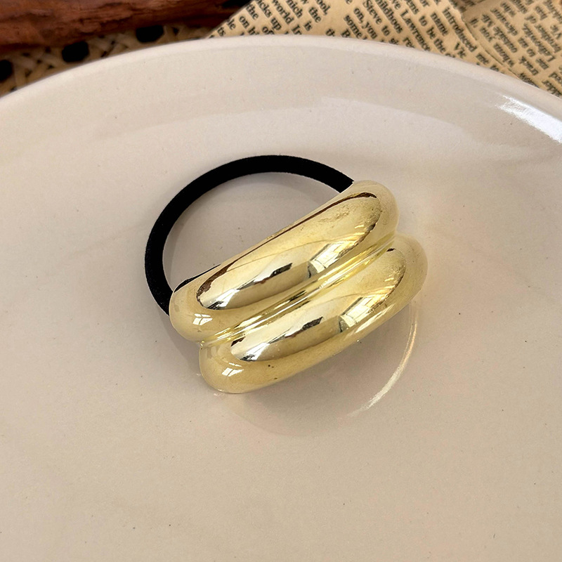 Minimalistische Geometrische Metall-Haargummis