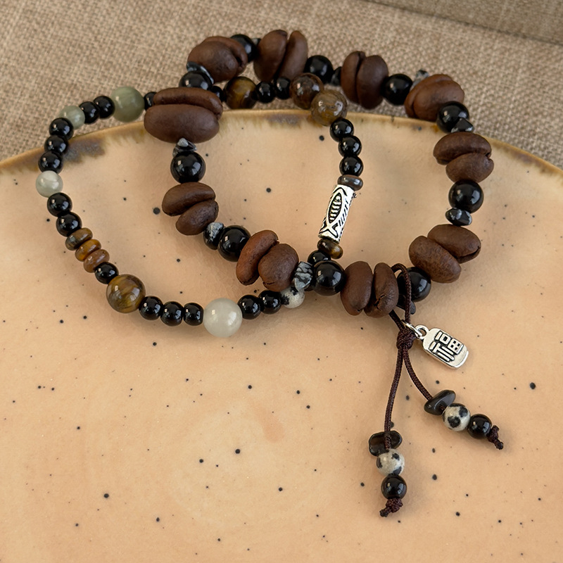 커피빈과 호안석 비즈 팔찌