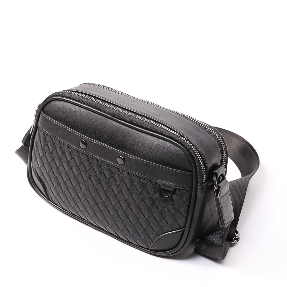 Geweven Vierkante Schoudertas voor Mannen