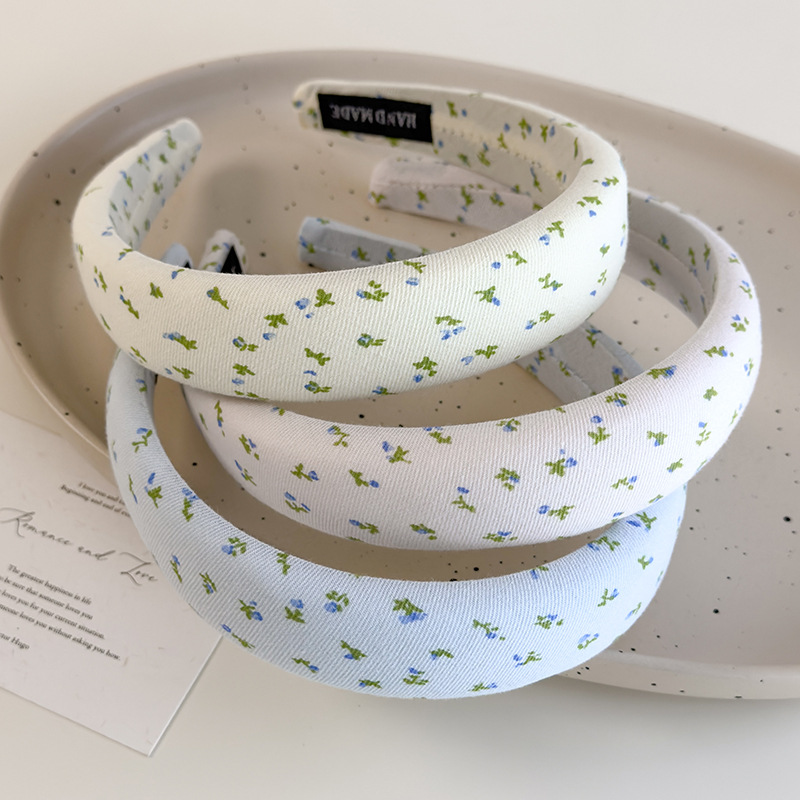 Diadema Floral Azul para Mujer