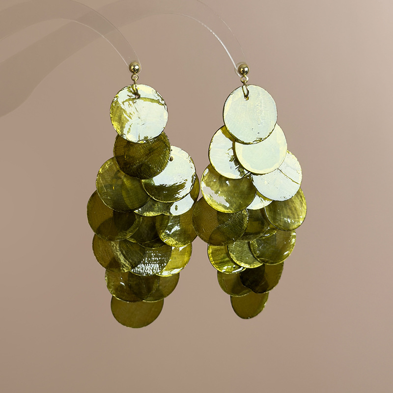 조개 술 귀걸이