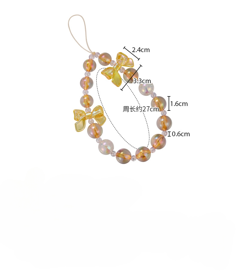 سلسلة هاتف مطرزة بشرائط