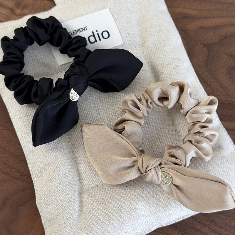Satin Bow Scrunchie