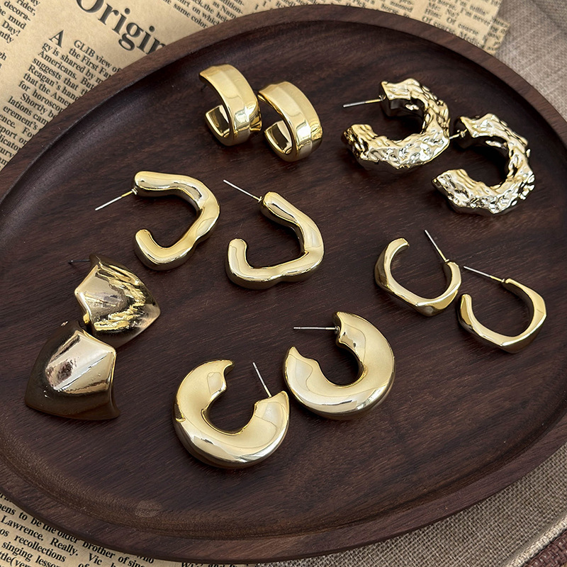 지오메트릭 플라스틱 귀걸이