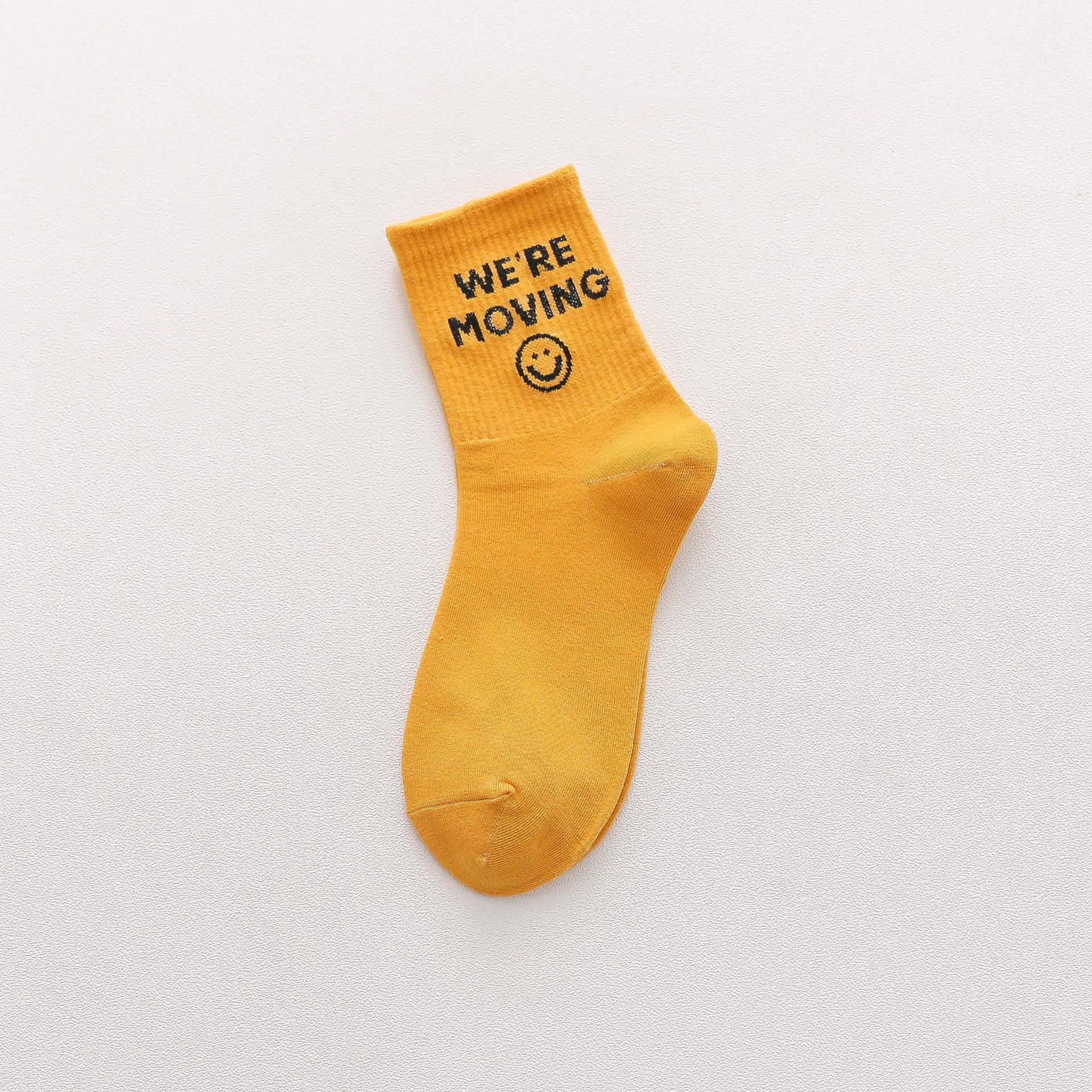 Meias Mid-Calf Carinhas Sorridentes