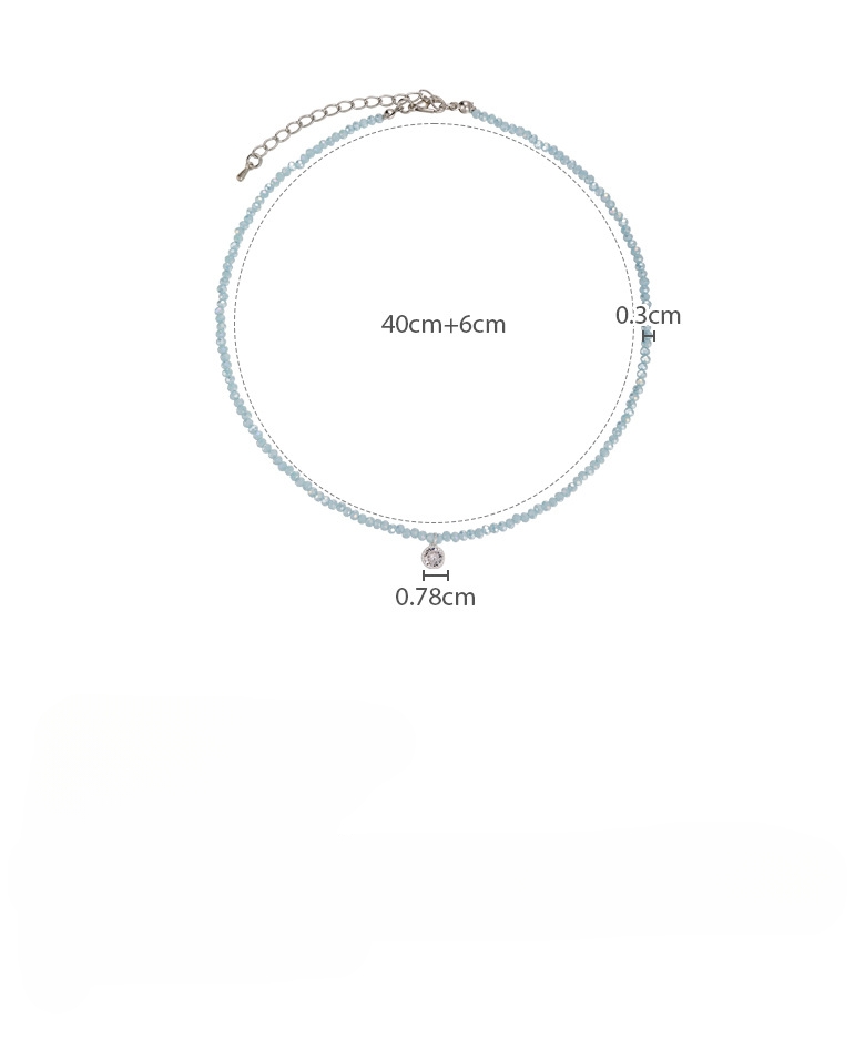 Kristallperlen-Herz-Collier
