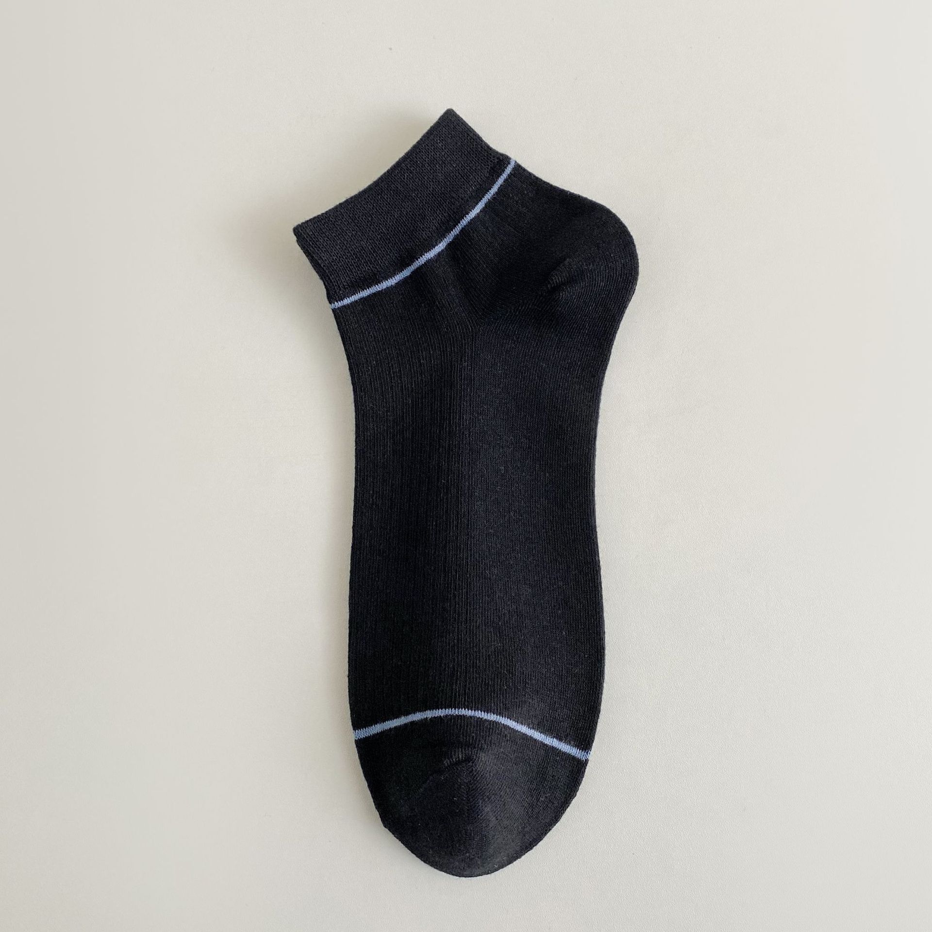 Ανδρικές ριγέ βαμβακερές κάλτσες χωρίς ορατότητα