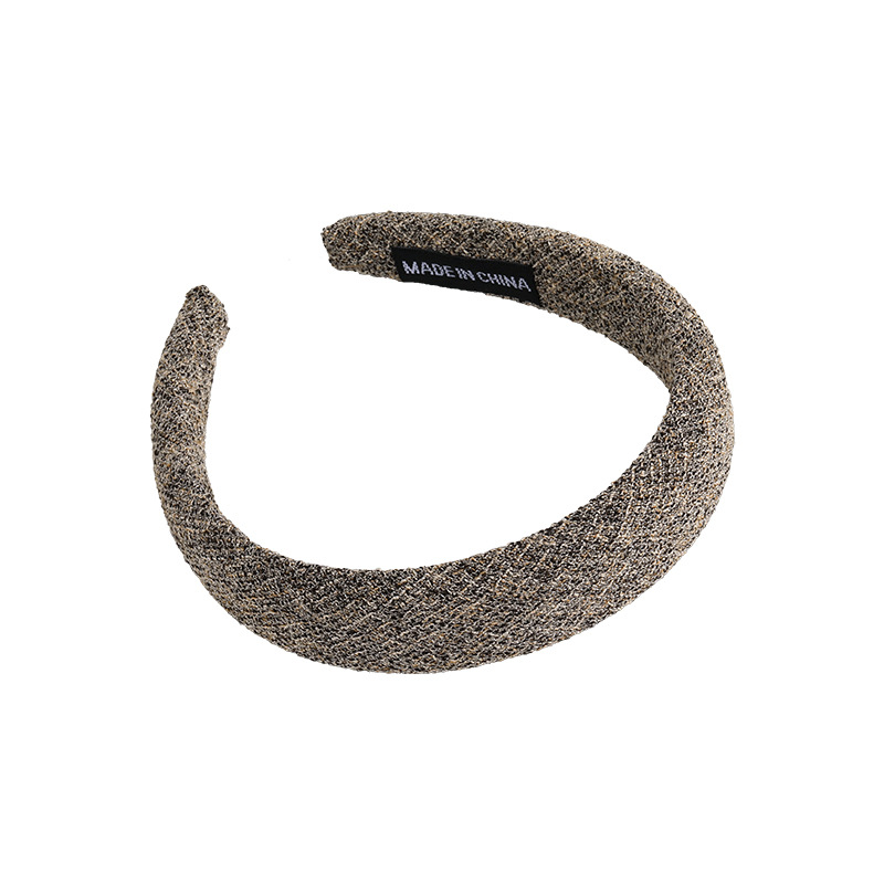 Bandă de Păr Vintage Tweed în Carouri