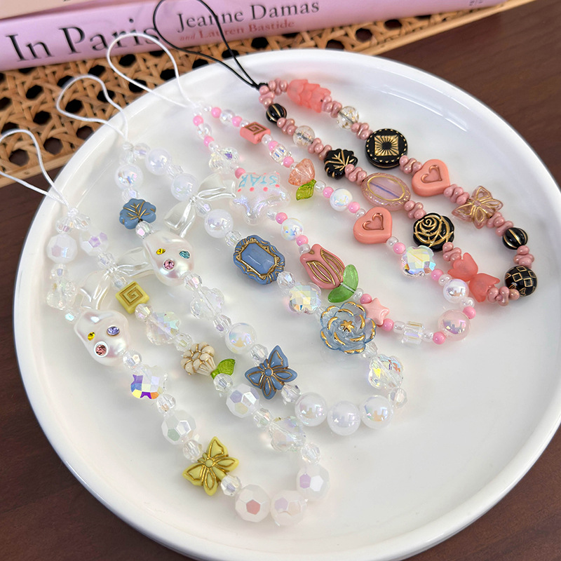 إكسسوارات سوار الهاتف والبراسليت بالخرز