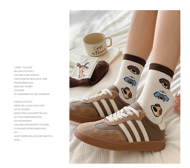 Meias Mid-Crew Femininas