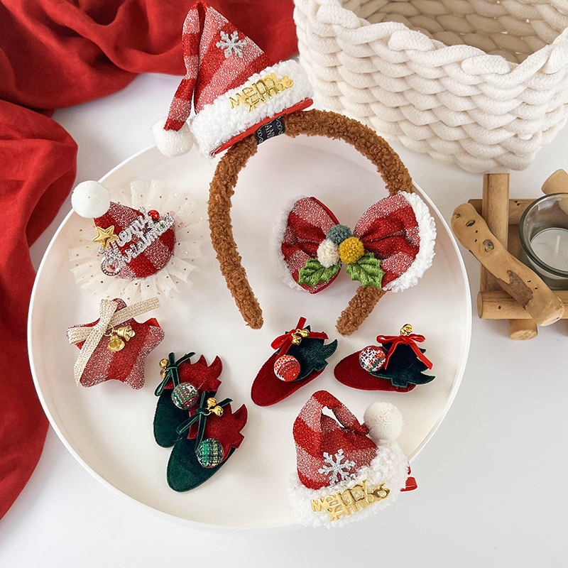 Agrafuri și benzi pentru păr de Crăciun