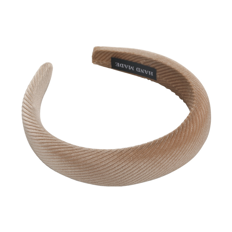 Bandă de Păr Lată Texturată Vintage