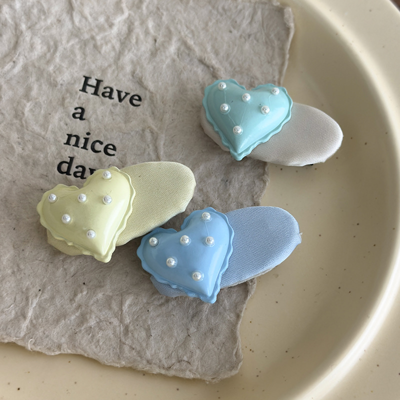 Heart Pearl Hair Clip