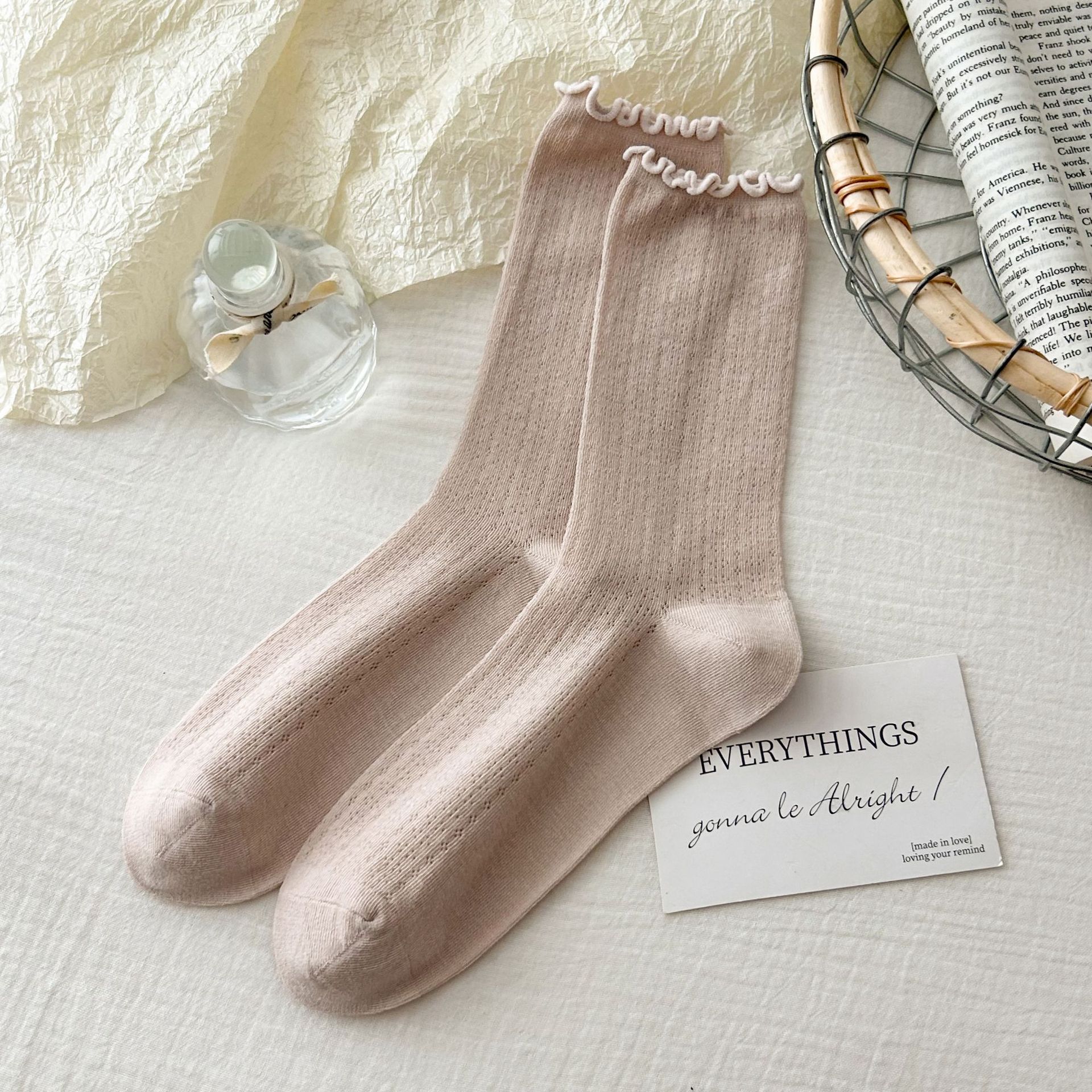 Meias Scrunch de Malha Sem Costura