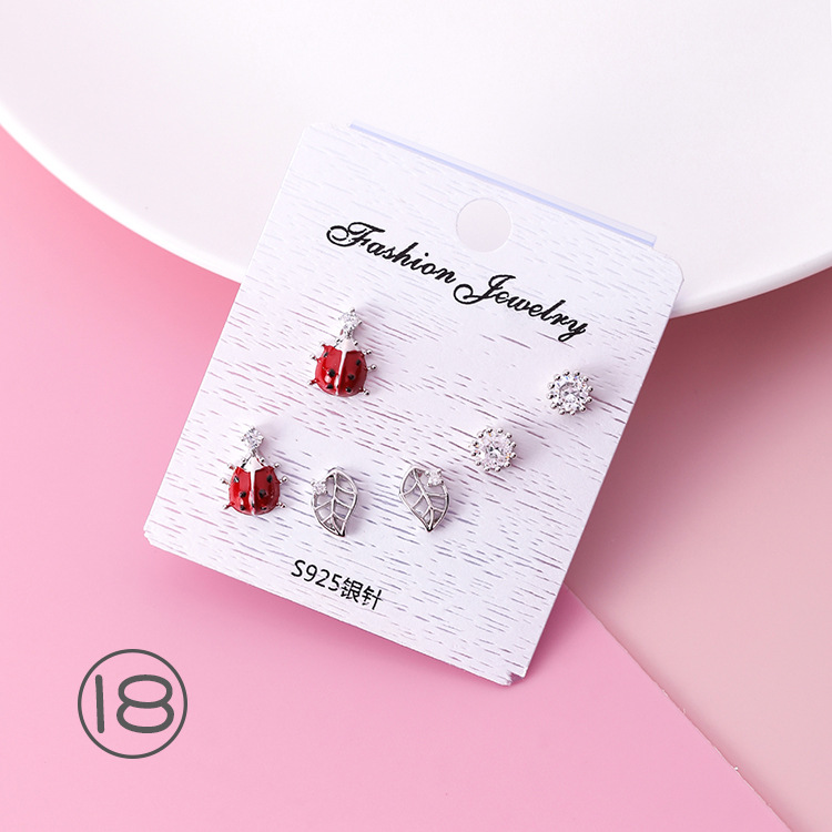 أقراط مثبتة فضة 925