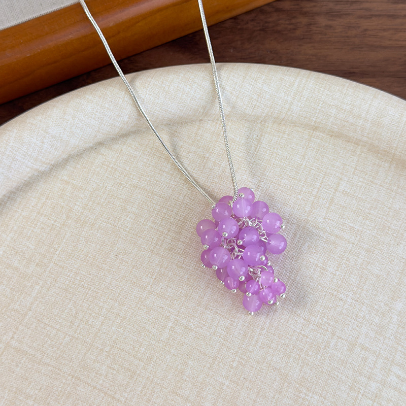 Довге Намисто з Виноградним Намистинами