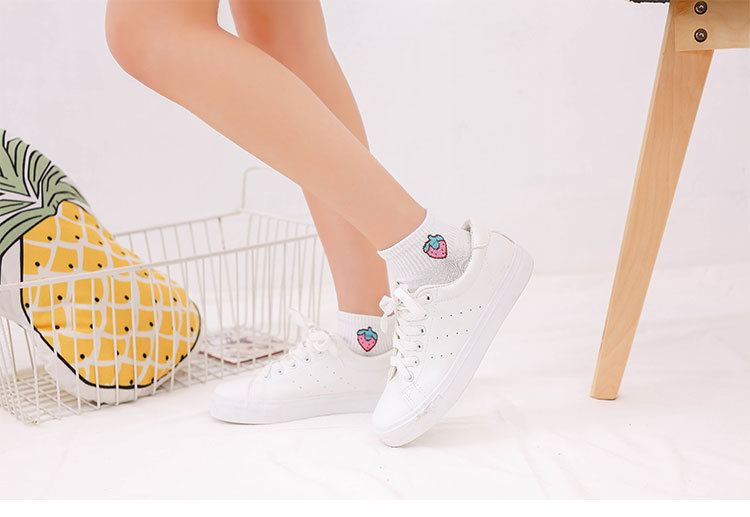 Dames Katoenen No-Show Fruitsokken