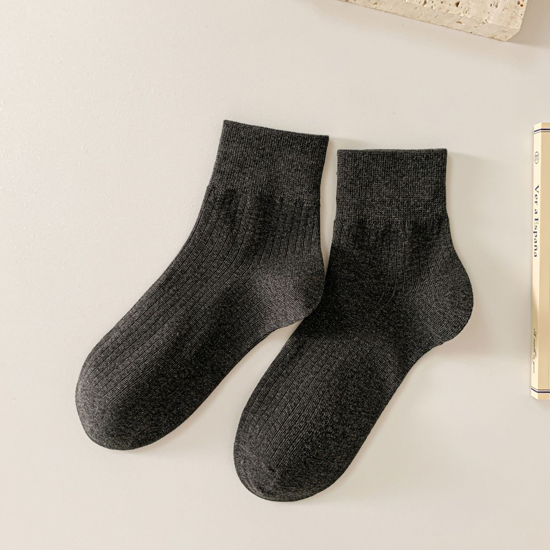 Žebrované Retro Ponožky do Poloviny Lýtka