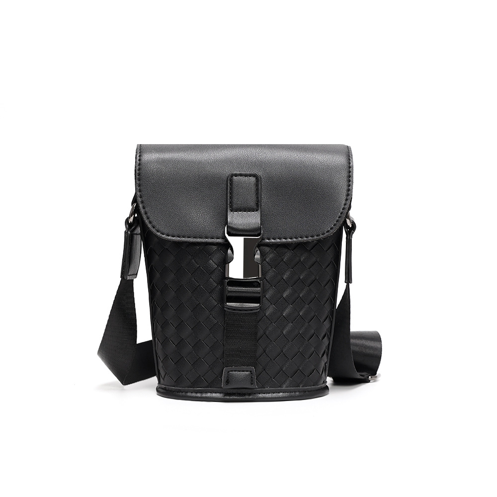 Bolso Bandolera de Cubo Tejido para Hombre