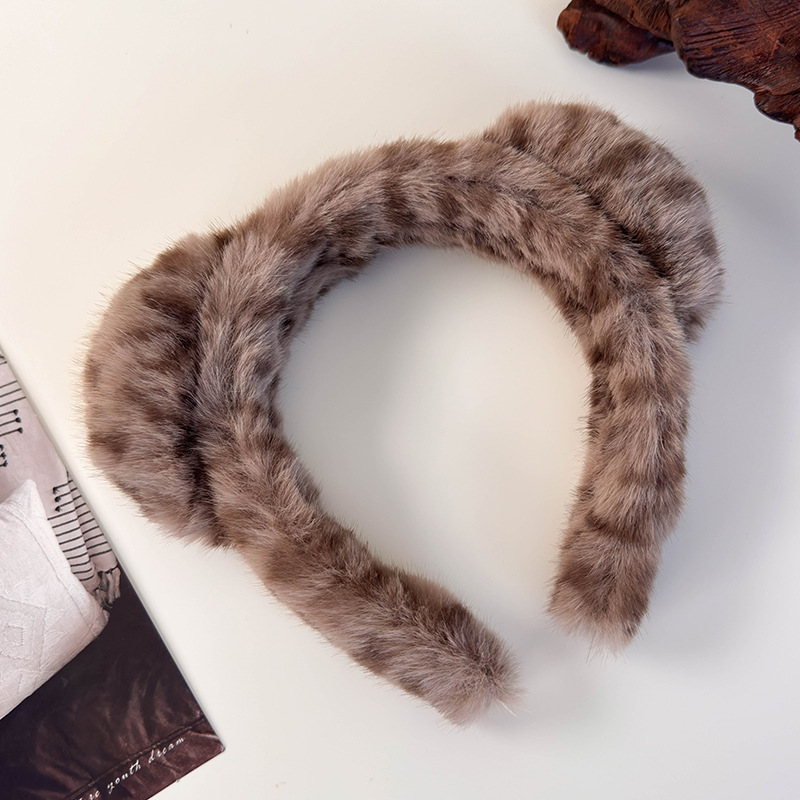 Diadema de Peluche con Orejas de Gato