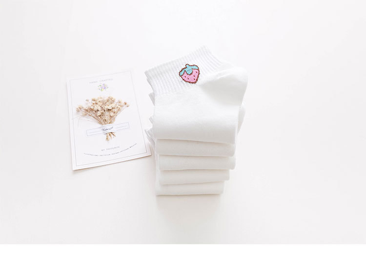 Dames Katoenen No-Show Fruitsokken