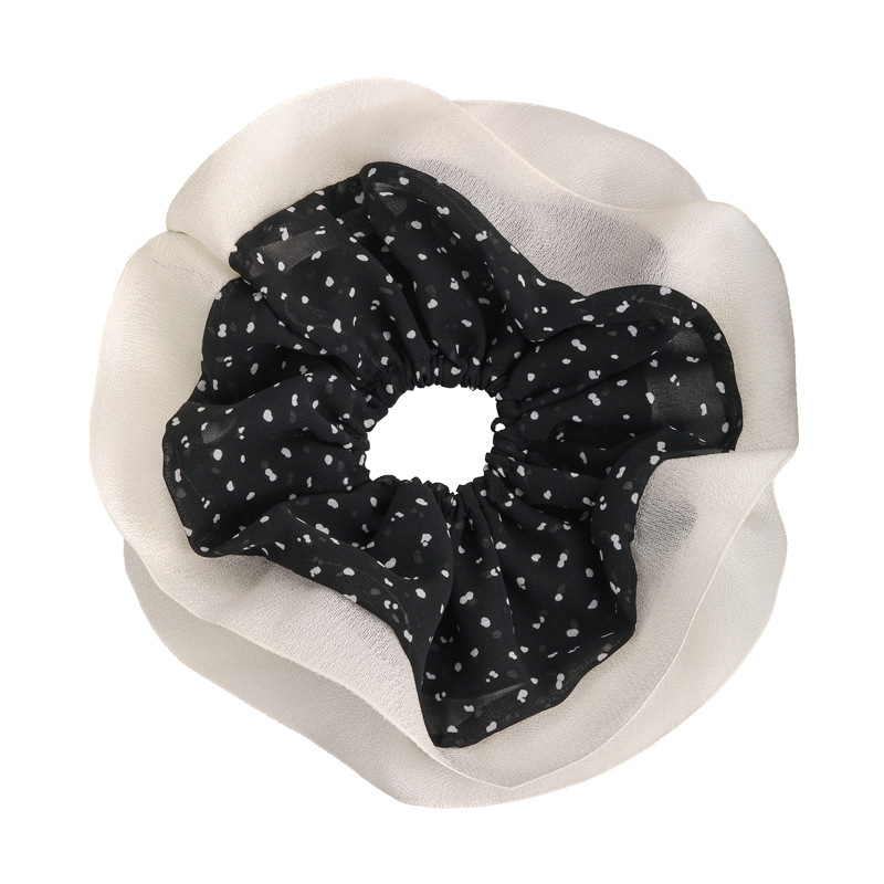 Powiększone Chiffonowe Gumki z Kropkami