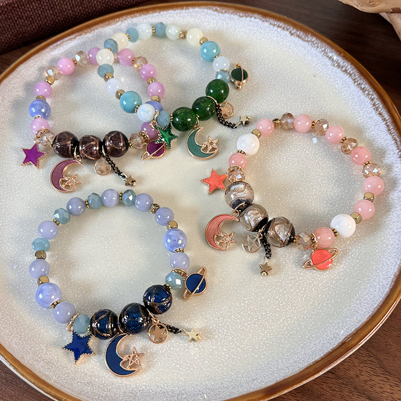 Gelang Manik Kristal Planet dan Bintang