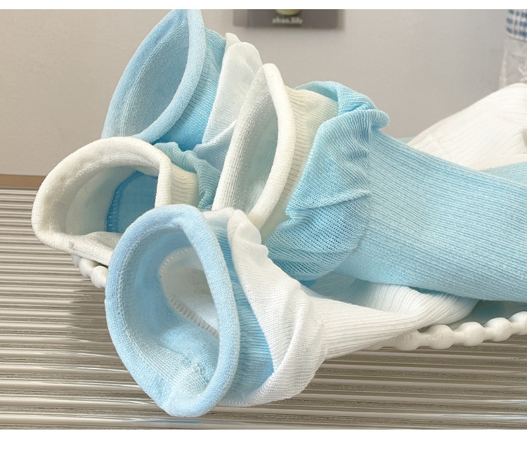 Meias Cano Médio de Algodão Penteado