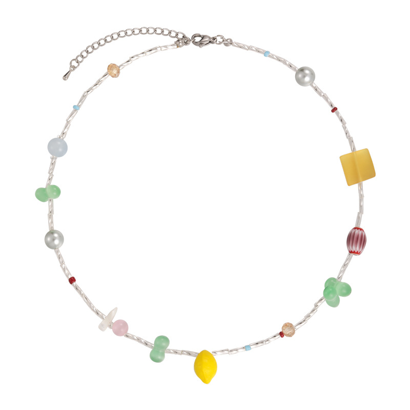 Намисто Лимон з Намистинами