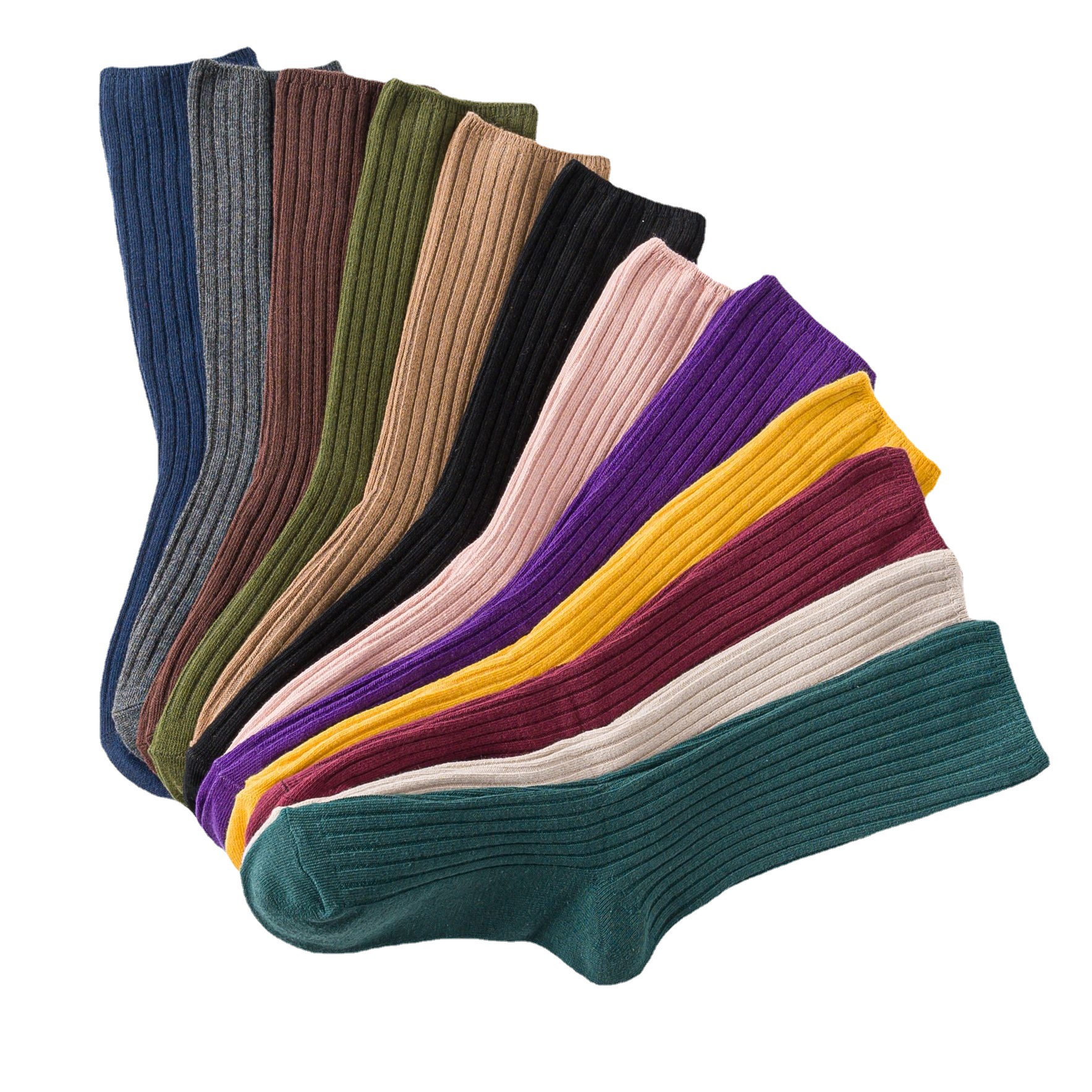 Meias Cano Médio de Algodão