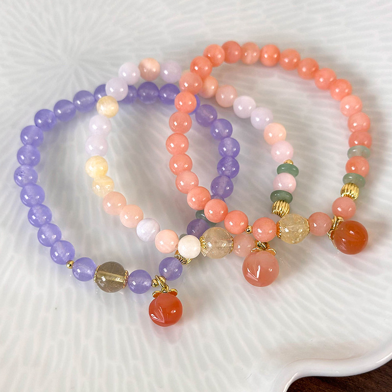 Bracciale con Pendente Pesca e Ametista