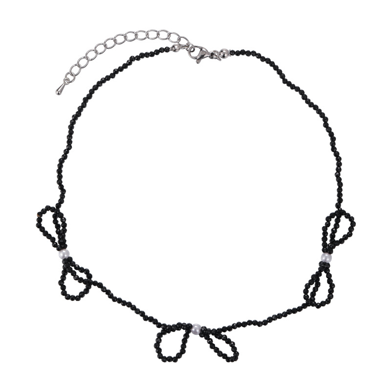 Crystal Bow Necklace